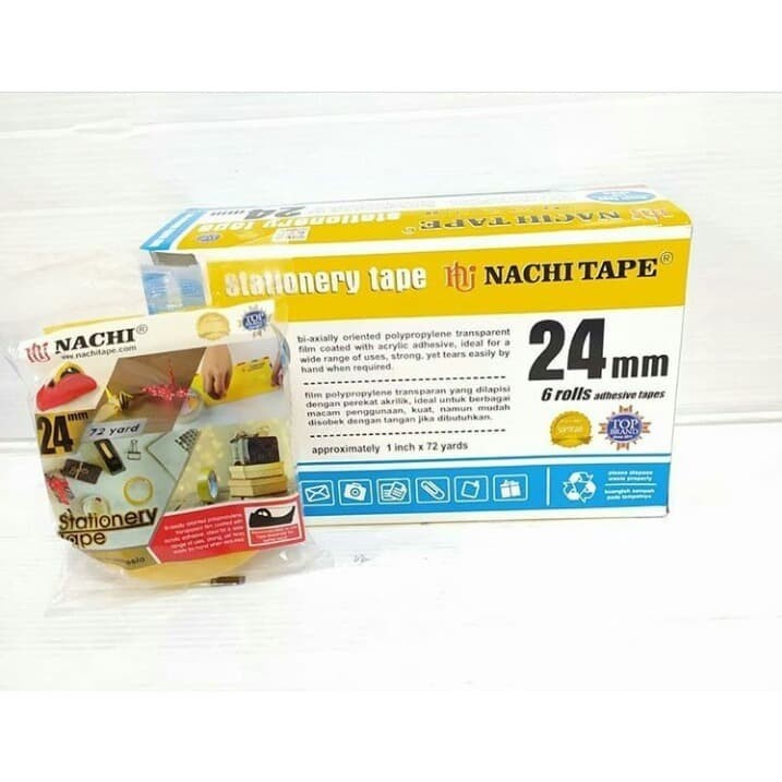 

ISOLASI NACHI 24MM / Lakban Isolasi Kertas Nachi 1" INCH