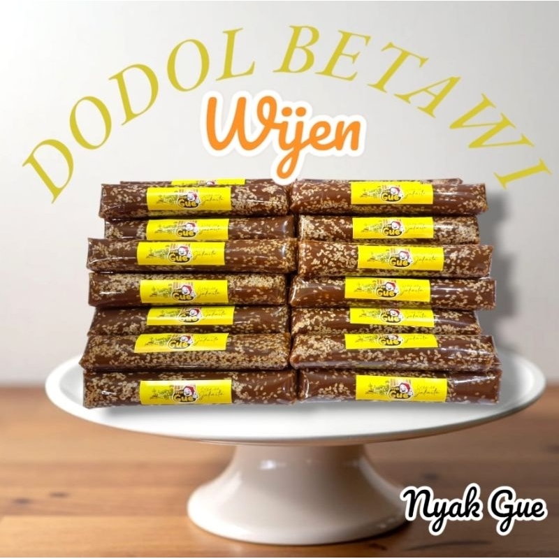 

RB Dodol Betawi Nyak Gue - Oleh-Oleh Khas Jakarta 2 Lonjor/Pack (200gr) Original/Wijen/Durian Tanpa