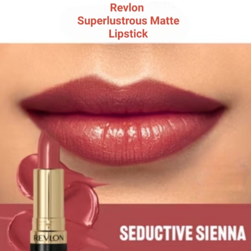 Revlon Superlustrous Matte Lipstick 015 - Saductive Sienna,Lipstik Revlon,Revlon Lipstik,Lipstik Mat