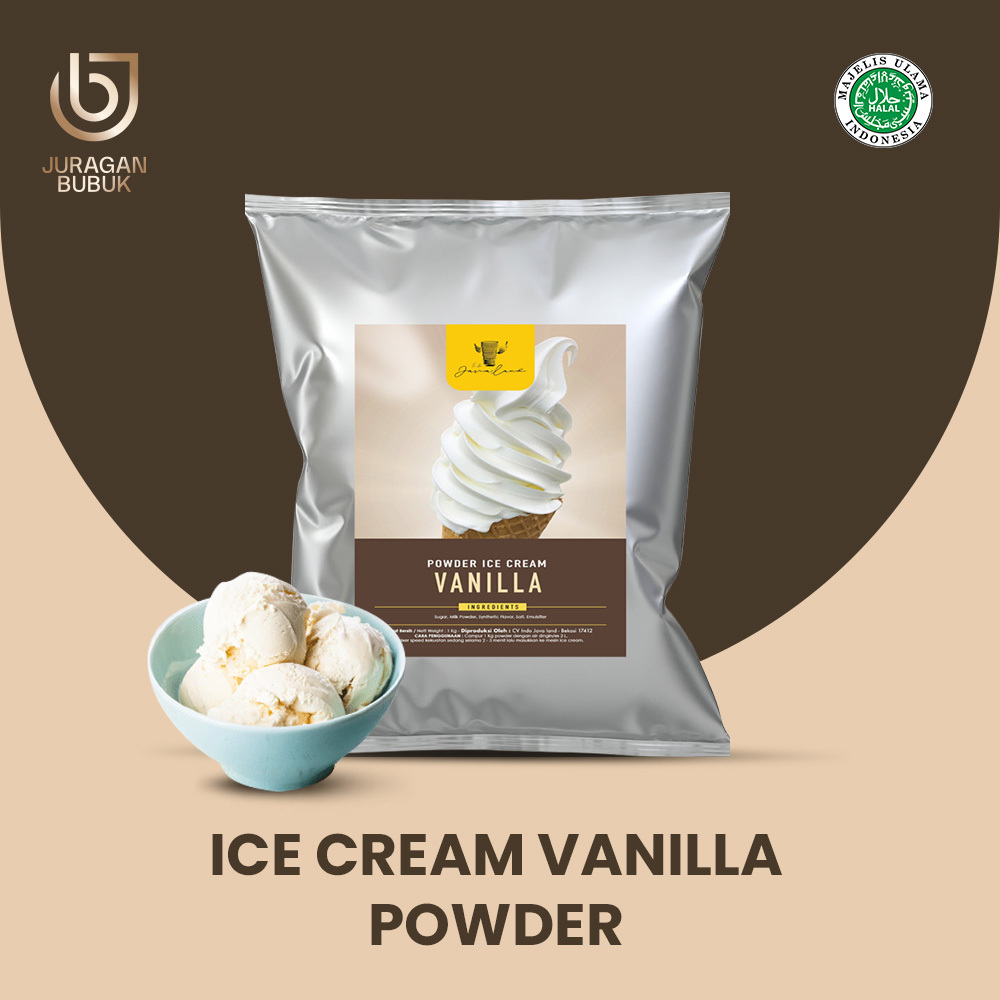 

Bubuk Ice Cream VANILLA 1 kg Javaland