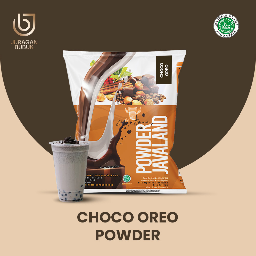 

PREMIUM Black Choco / Owreo Powder Drink Bubuk Minuman Rasa Black Choco PREMIUM 1kg Javaland