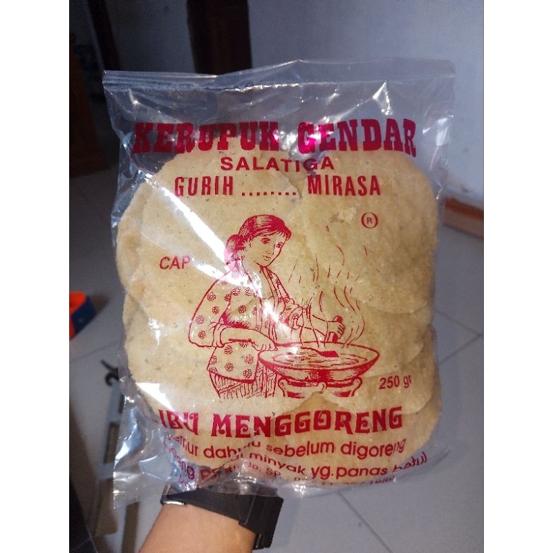 

kerupuk gendar 250gr cap ibu menggoreng asli Salatiga