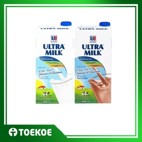 

TOEKOE Susu Ultra Milk Low Fat Full Cream Coklat 1 Liter