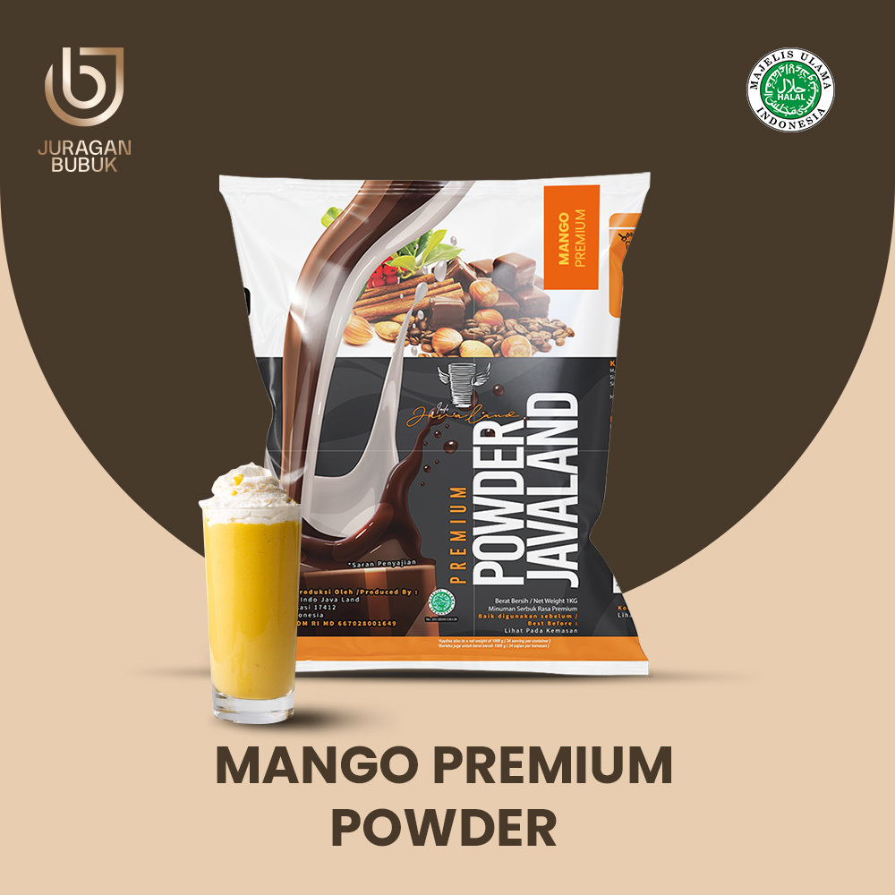 

PREMIUM Mango Powder Drink Bubuk Minuman Rasa Mango PREMIUM 1kg Javaland