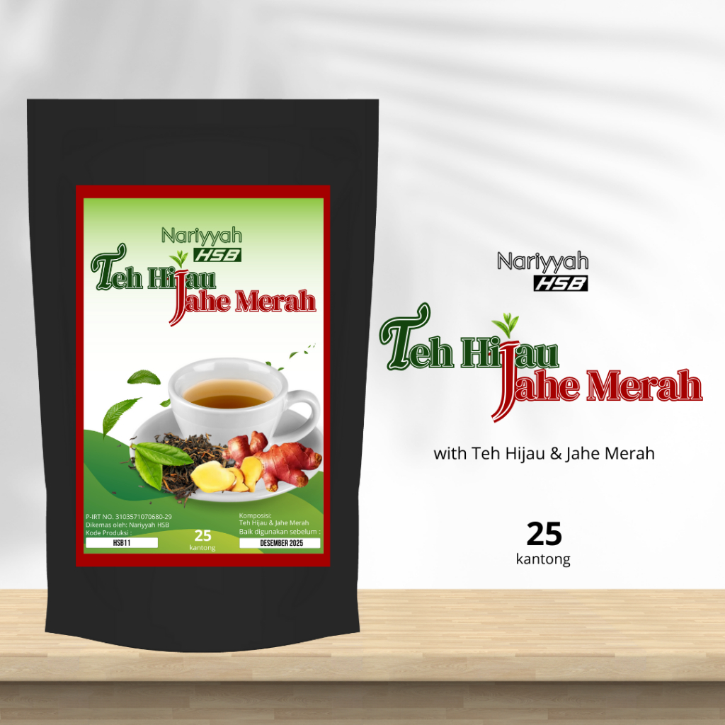 

Nariyyah HSB - Teh Hijau Jahe Merah untuk Meredakan Nyeri Otot dan Sendi