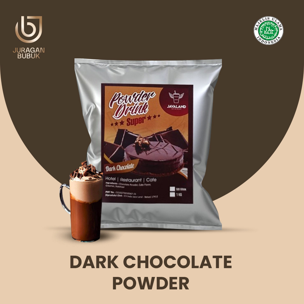 

Bubuk Minuman SUPER POWDER drink Rasa Dark Chocolate Bubble Drink Latte 1 Kg