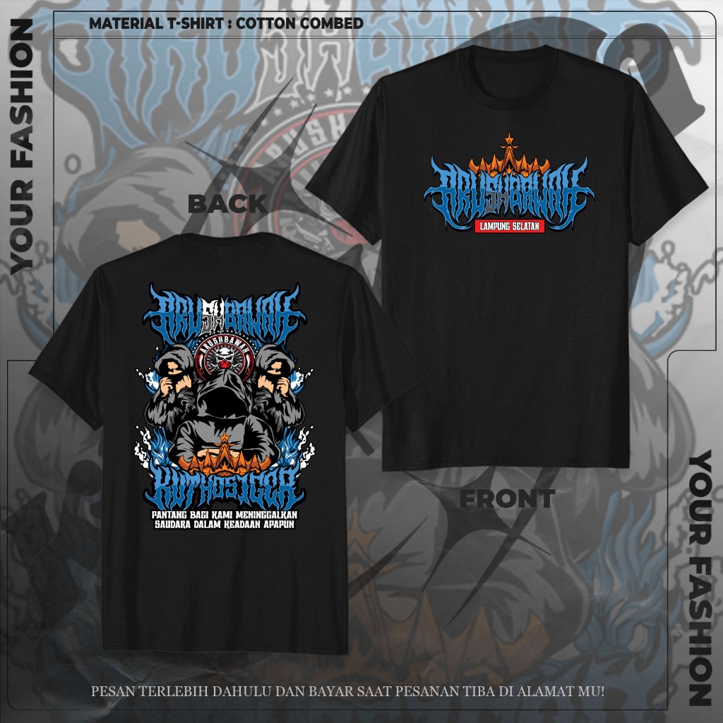 KAOS ARUSH BAWAH LAMPUNG SELATAN BAJU LAMPUNG TSHIRT DISTRO ORIGINAL SABLON DTF