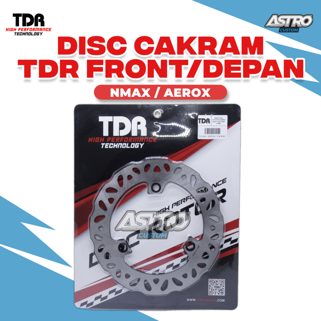 Piringan Cakram TDR Nmax Aerox 155 Depan Disc Break Front 230MM N SPEC Rotor Racing High Perfomance
