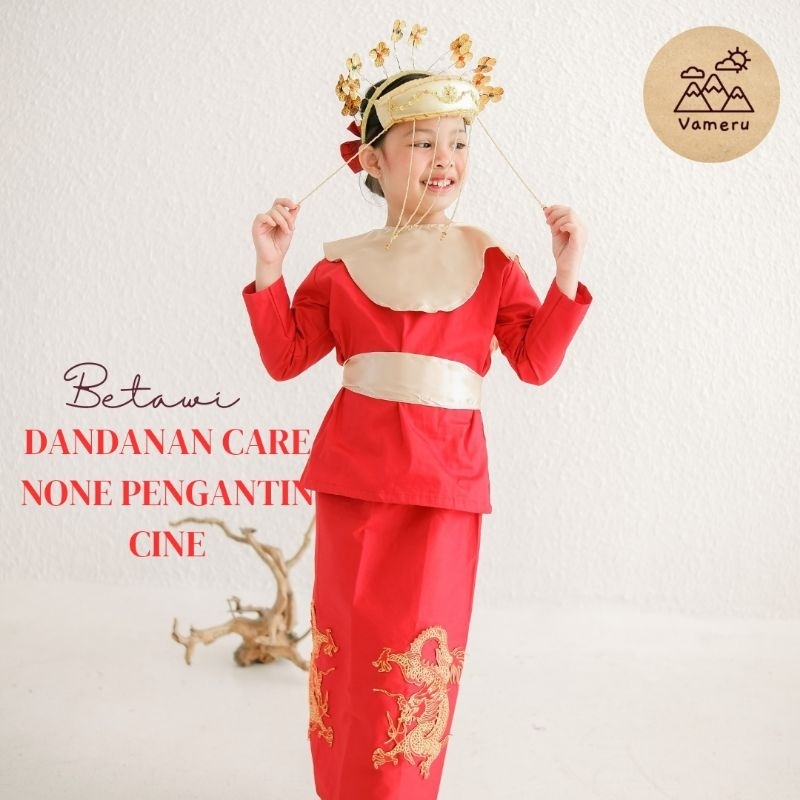 BAJU ADAT ANAK PEREMPUAN PENGANTIN BETAWI