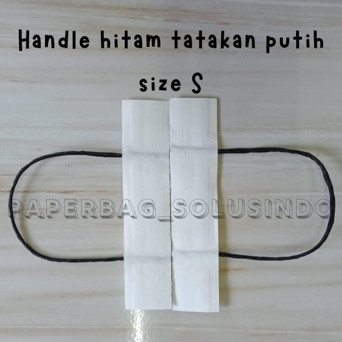 

Paperbag Twisted Handle / Tali Kepang Kertas / Tali Hitam Tatakan Putih S