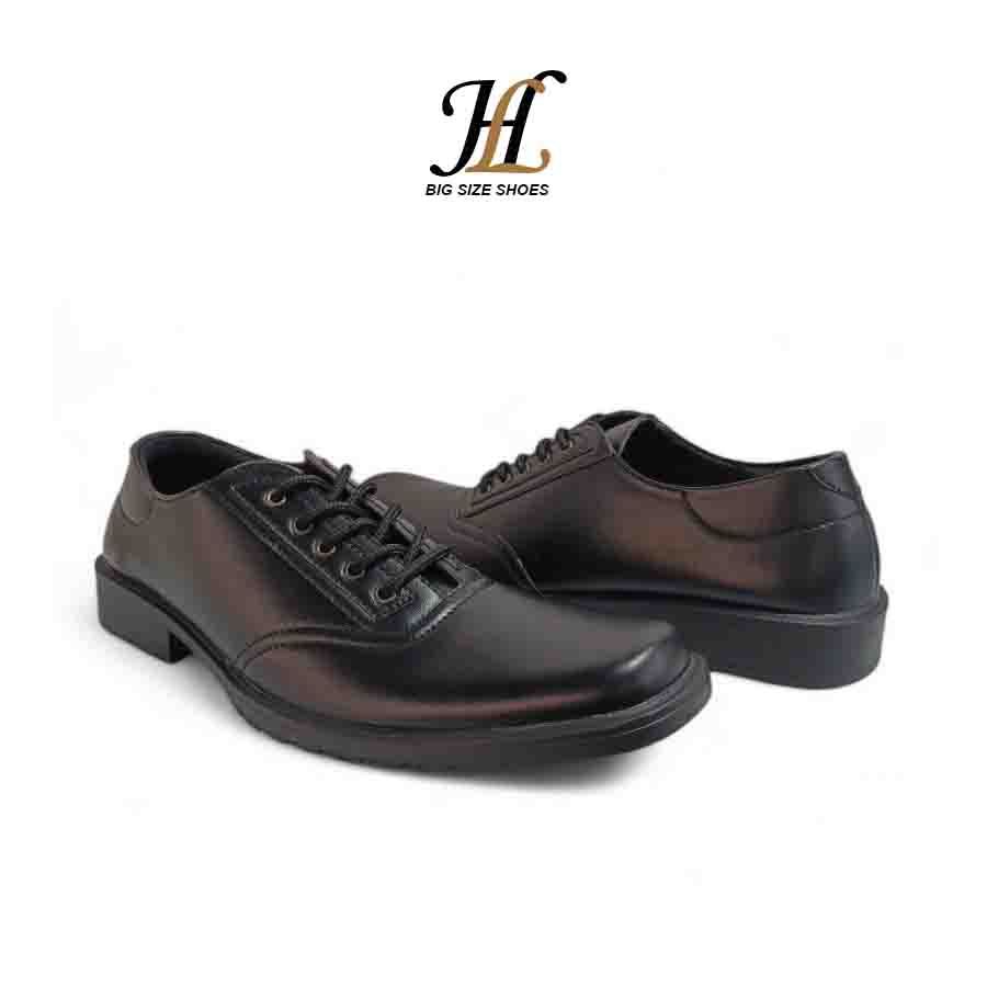 Sepatu pantofel formal pria Big Size 43-48 | sepatu fantofel OXFORD Kulit asli - Ukuran Kaki Jumbo