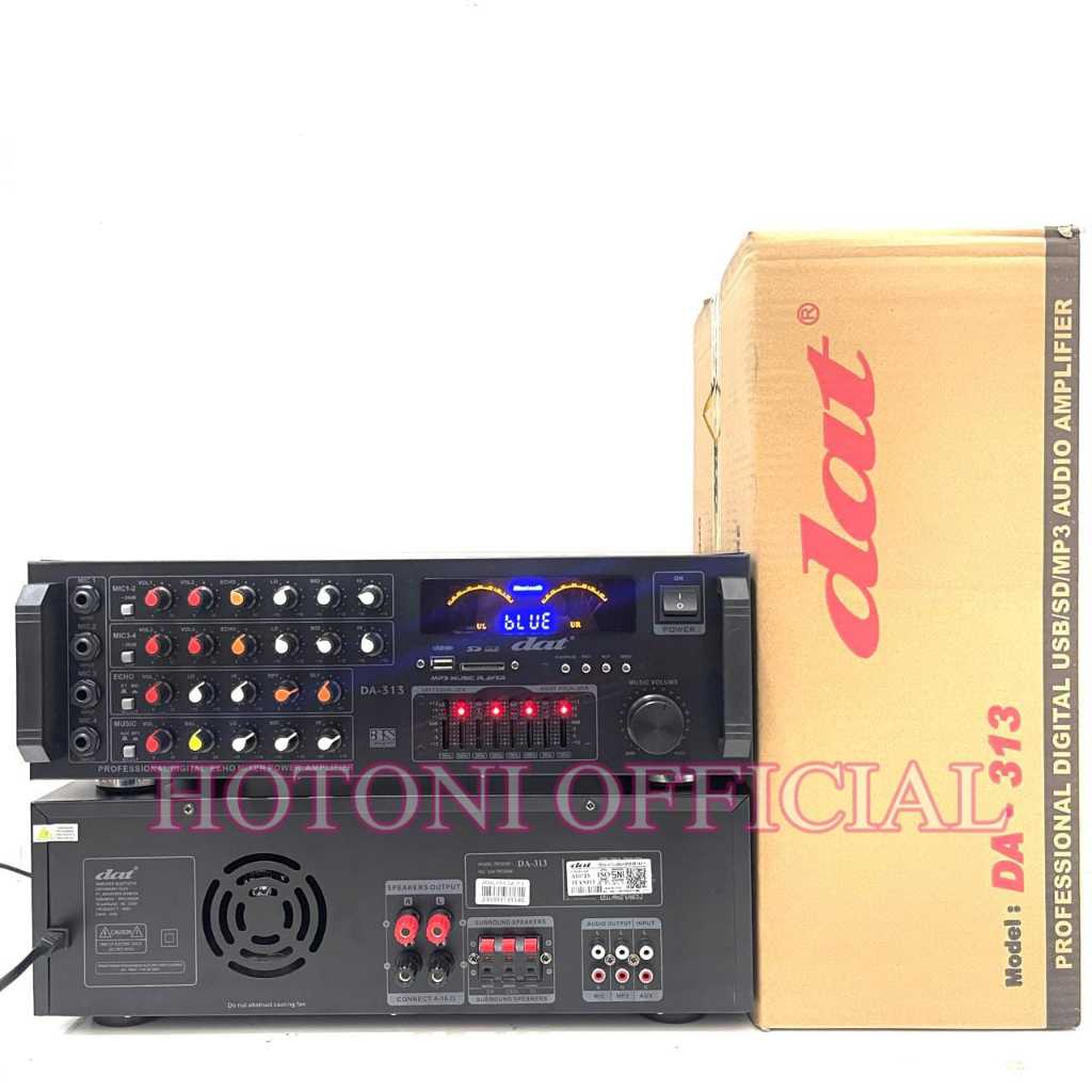Power Amplifier Karaoke DAT DA 313 Original Bluetooth - SD Card Dat313 bagus ( BISA COD )
