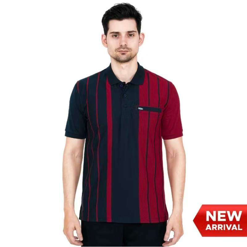 kaos krah pria dewasa CRESSIDA 100% ORIGINAL