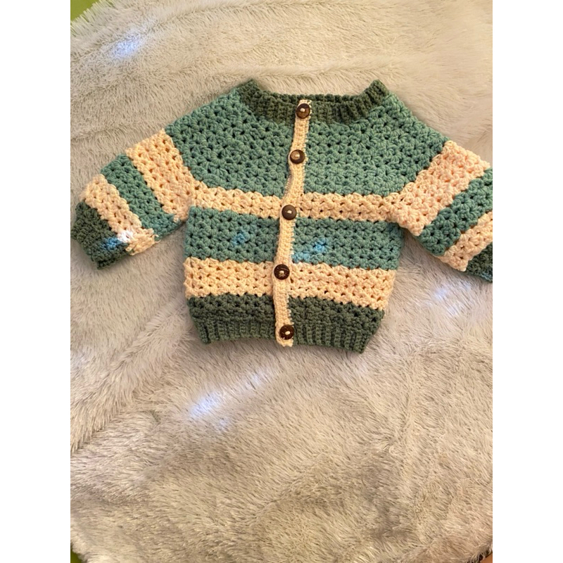 baby crochet cardigan/ cardigan rajut/ cardigan bayi/ handmade