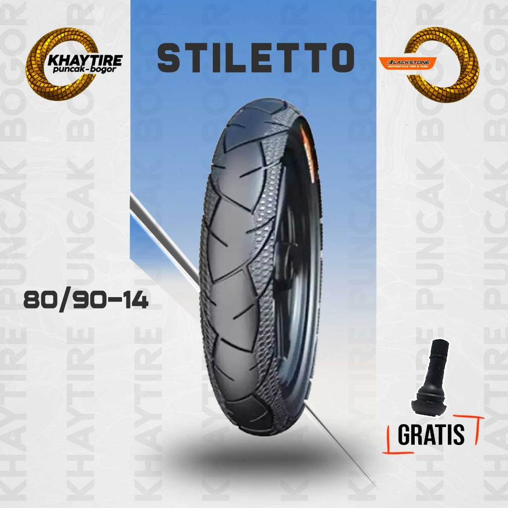 Ban Motor Matic BLACKSTONE STILETTO 80/90 Ring 14 Tubeless