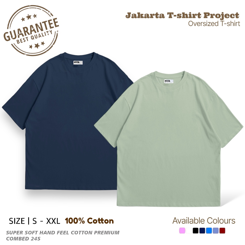 Baju Pria Oversize Cotton Combed 24s Baju Oversize Cowok Baju Polos Pria Oversize