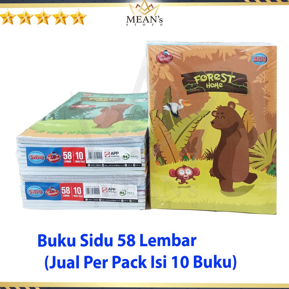 

KODE 7BRKD Buku Tulis Sidu 58 Lembar Sidu 58 Buku Tulis 58 Lembar TK SD SMP