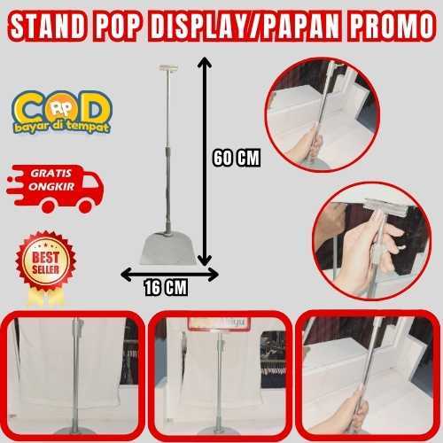 

Poster Hanger Stand Standing Frame PHP-G011-GZ-YL Papan Promosi Informasi Display Harga Promo Pop Up Frame