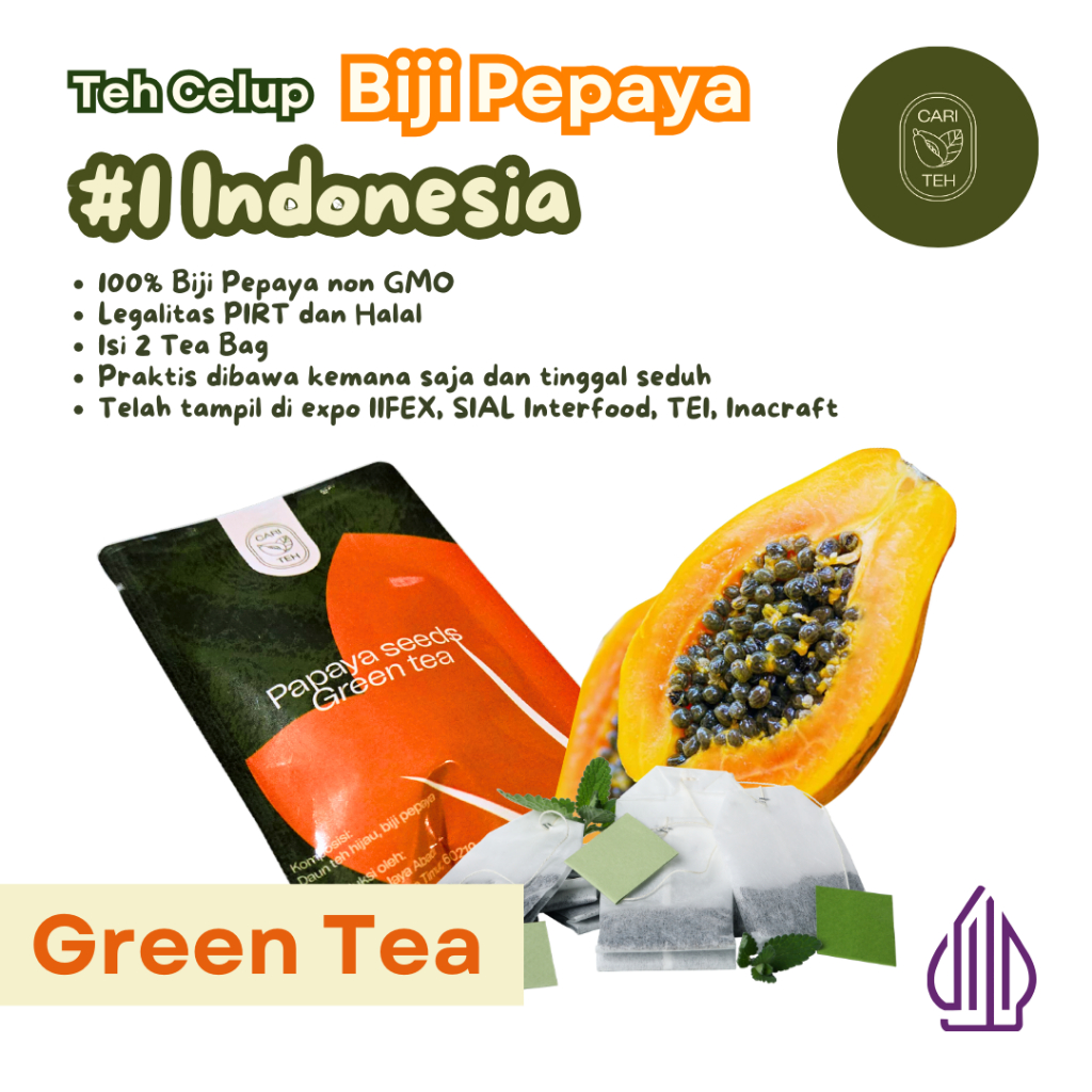 

CARITEH Biji Pepaya dengan Kombinasi Teh Hijau untuk Kesehatan