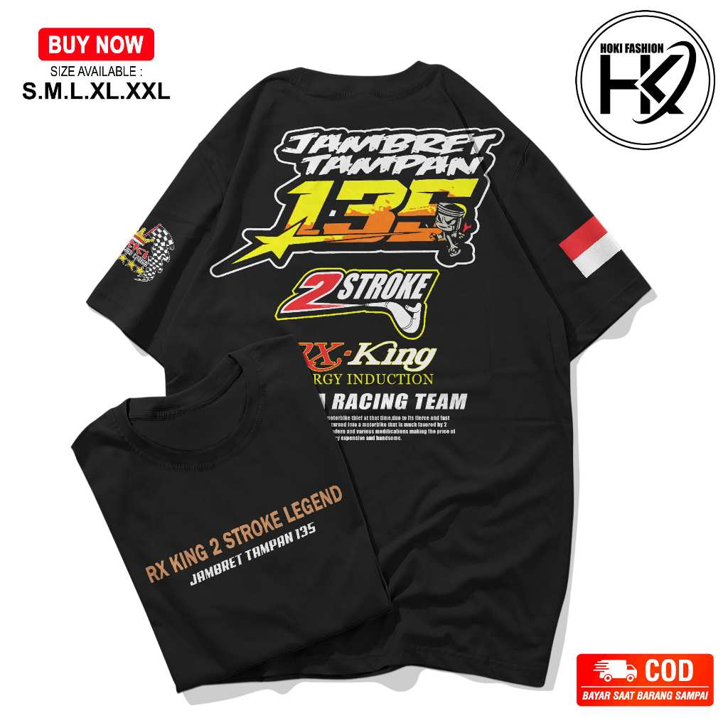 KAOS RX KING TERLARIS JAMBRET TAMPAN | T-SHIRT RXKING 2 STROKE LEGEND JT | Kaos Two Stroke 135cc - K