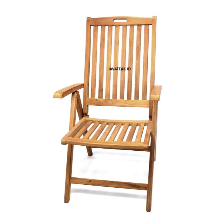 Kursi Lipat Lengan Jati / Teak Folding Arm Chair GL05005