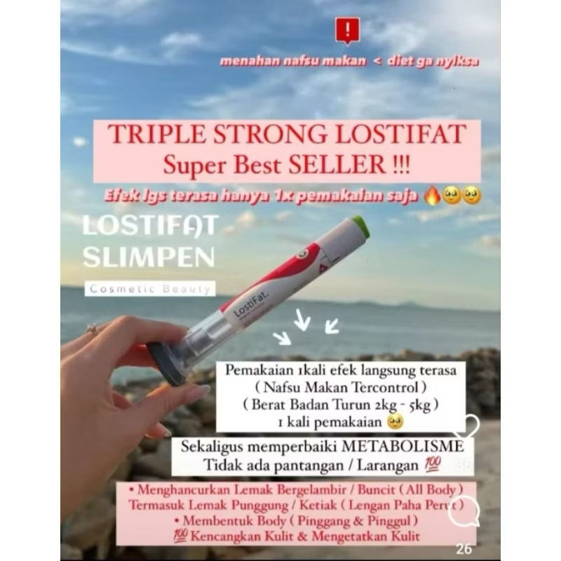 lostifat ori 100% triple strong lostifat