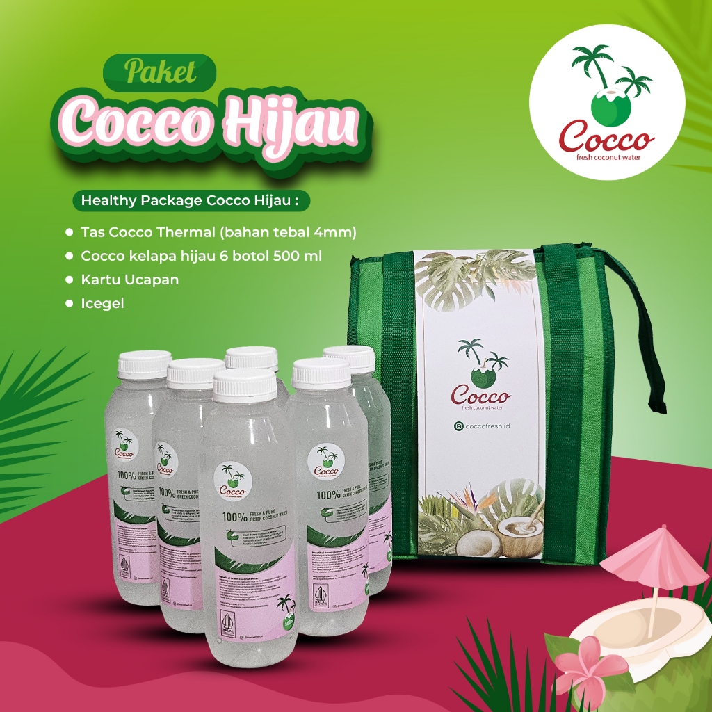 

Healthy Package Cocco Fresh Air Kelapa Hijau Murni 500ML