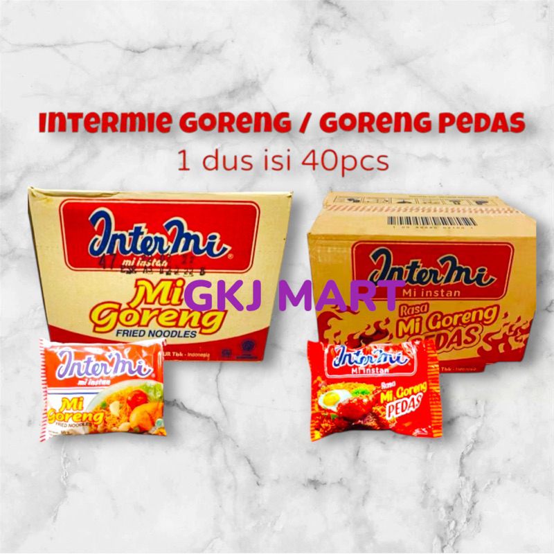 

( Karton ) Intermi Mi Instan Goreng & Pedas isi 40bks