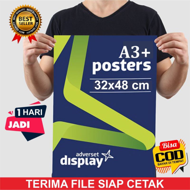 

( PROMO SEHARI JADI ) CETAK POSTER A3+ - BAHAN ART PAPER, ART CARTON
