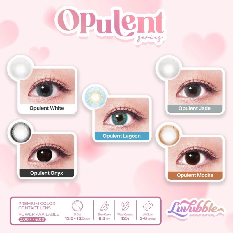 NEW Luvubble Softlens Series Opulent 13.0 mm - 13.5 mm