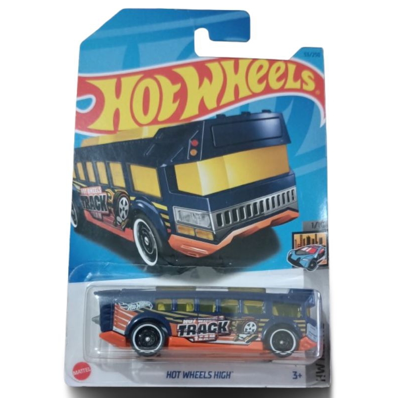 Hotwheels high bus purple