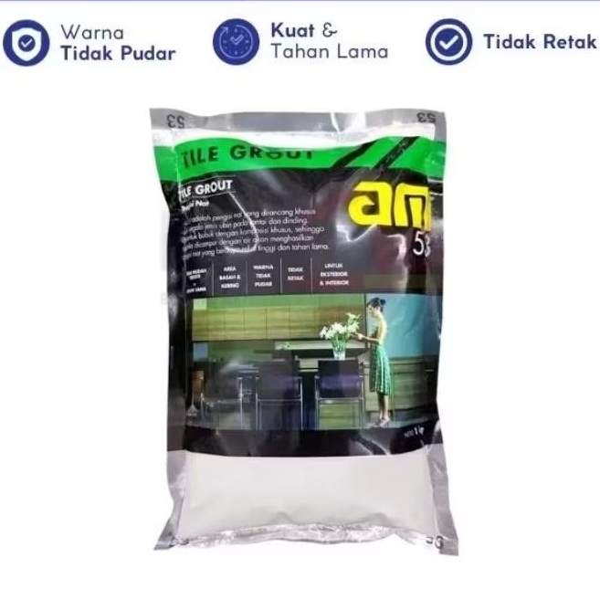 NAT KERAMIK AM 53 PENGISI NAT TILE GROUT SEMEN WARNA / NAT KERAMIK / SEMEN KERAMIK WARNA / SEMEN KER