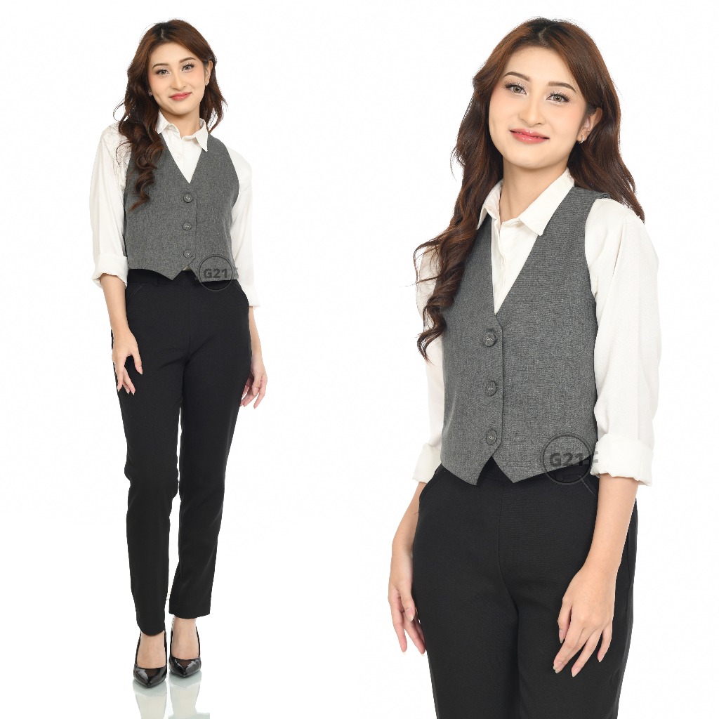 Rompi Vest Formal Wanita Kerja Kantor dan Kasual Bahan Import Premium Hight Quality02