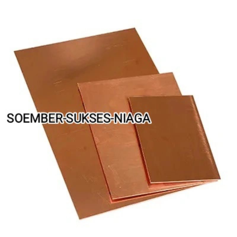 Plat Tembaga 0.5mm 1m x 2m tembaga lembaran tembaga plat lembaran tebal 0.5mm ukuran 1 meter x 2 met