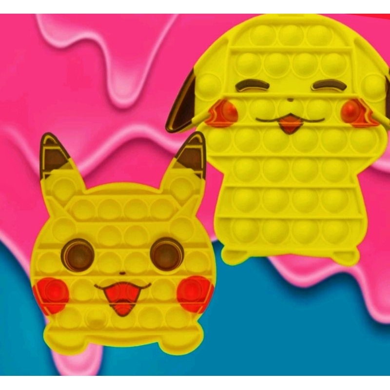 Pop It Mainan/Pop it Pikachu Pop It Fidget Pop It mainan Edukasi Penghilang Setres