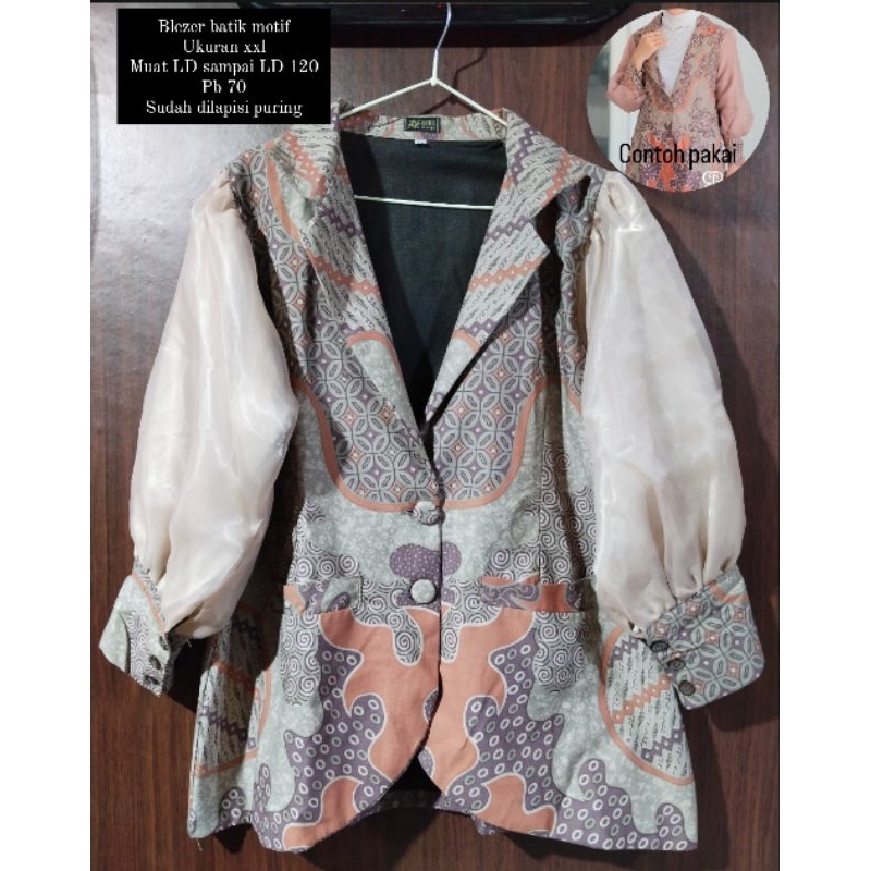 blezer batik preloved aka