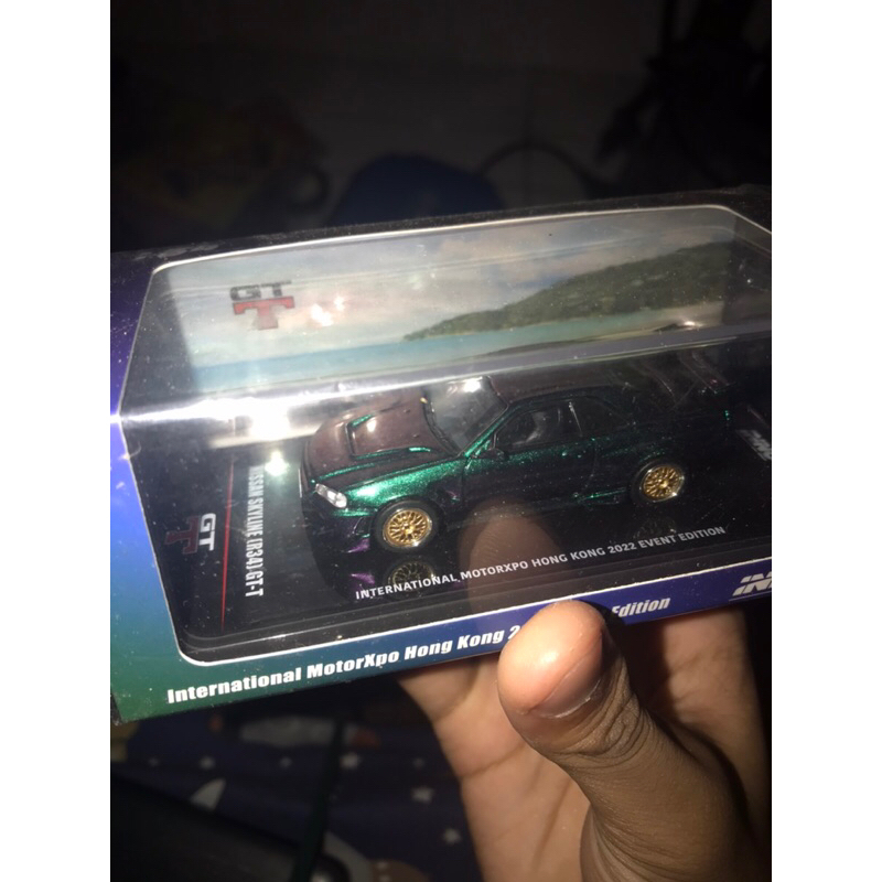 Diecast Mini Scale Inno64 Nissan Skyline GTT R34 Ungu