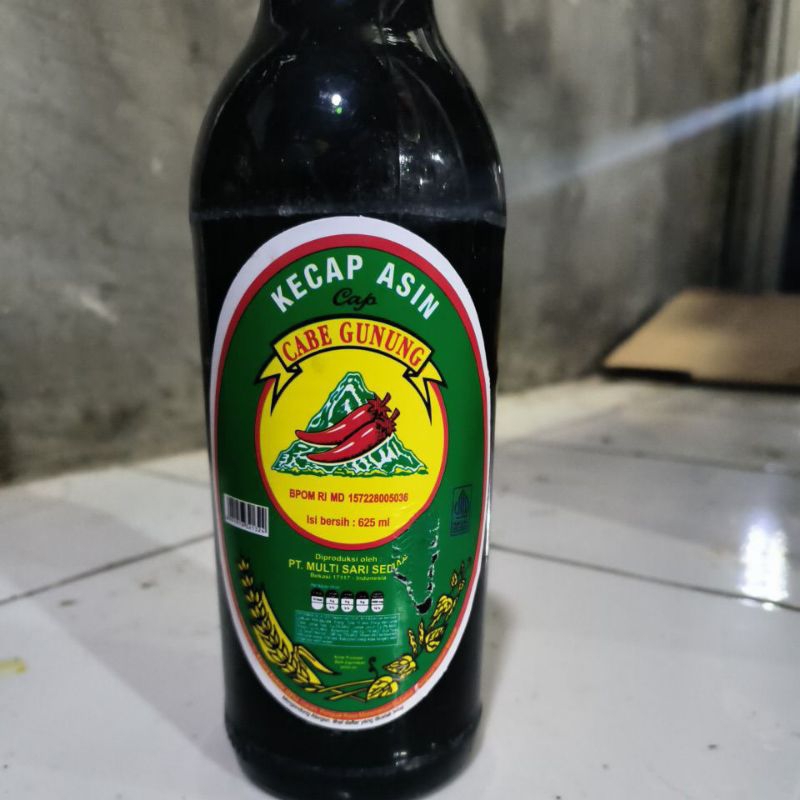 

kecap asin merk CABE GUNUNG @625ml