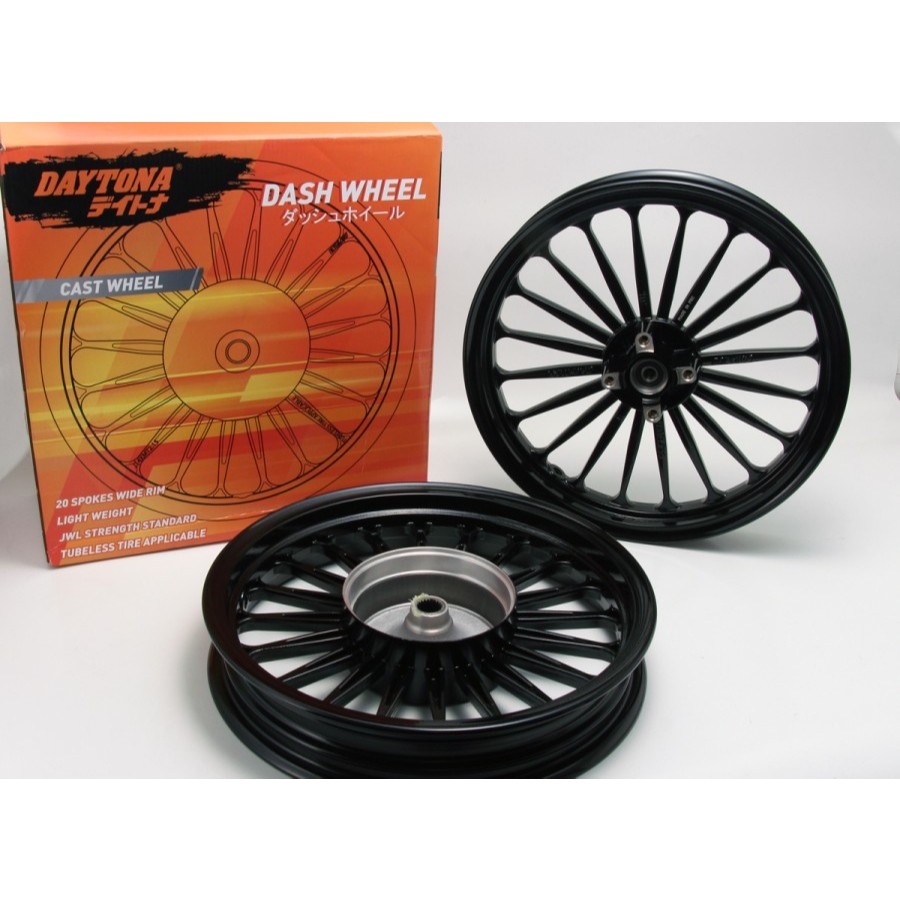 Velg Dash Wheel Daytona Beat,Beat fi,Beat ESP,Scoopy,Vario110 (HITAM)