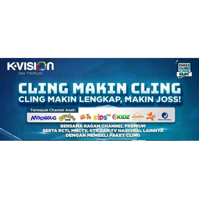 PAKET CLING KVISION BULANAN