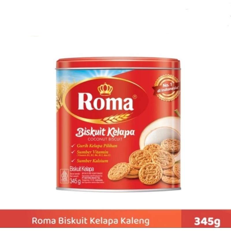 

Biskuit Roma Kelapa Kaleng 345gr