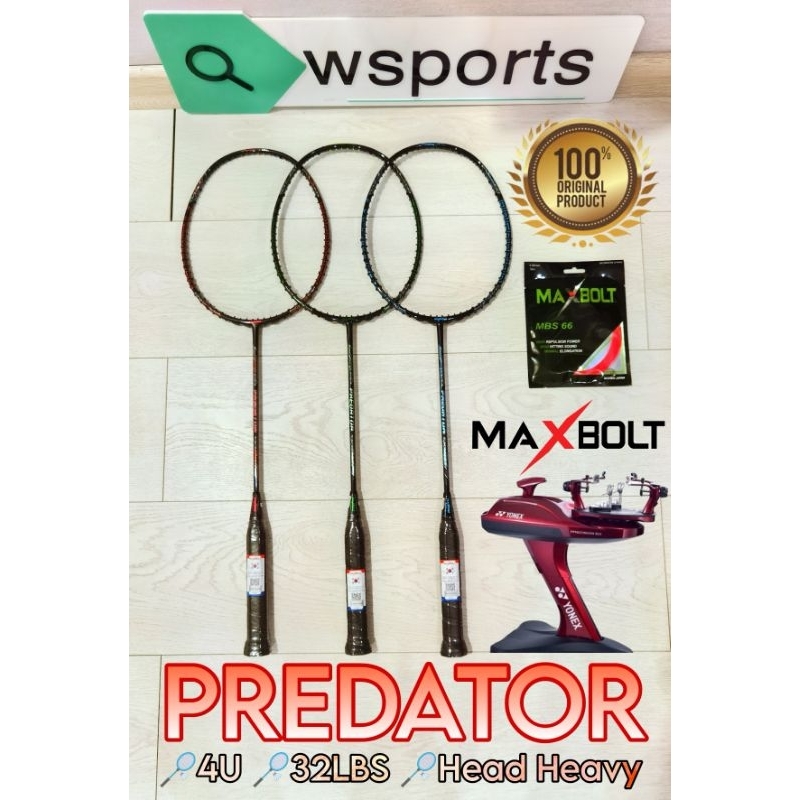 Raket Badminton Maxbolt Predator Original