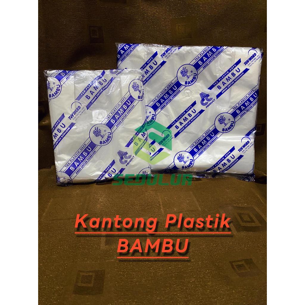 KANTONG PLASTIK BAMBU PUTIH KECIL