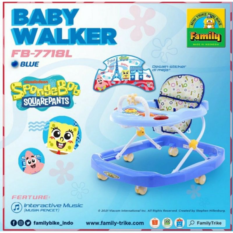 Makassar  Baby Walker / Alat Bantu Jalan Anak Family FB 7718 L