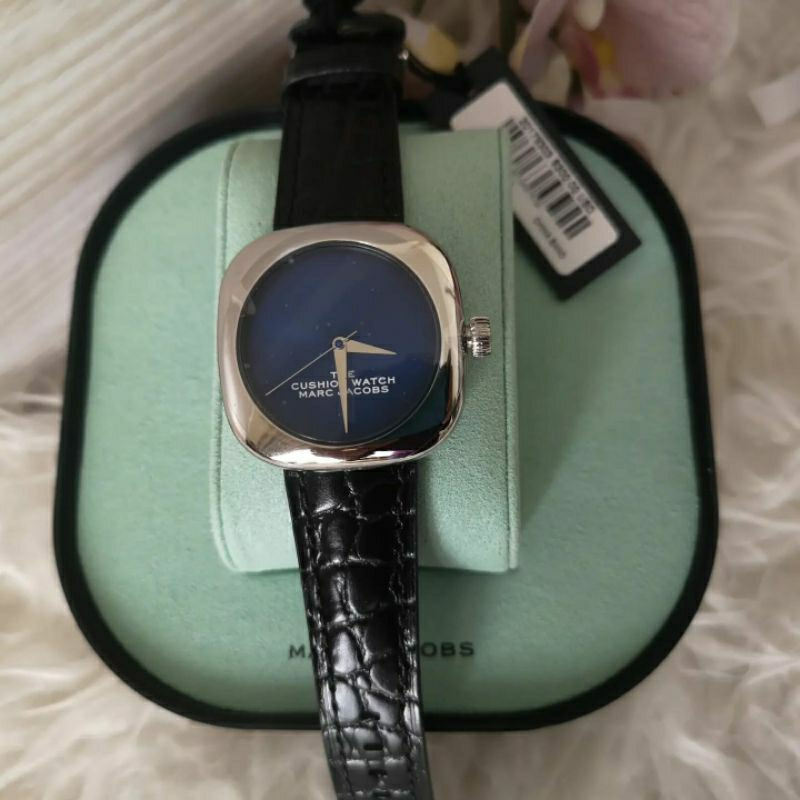 mj watch The Cushion Quartz Blue Dial Ladies Watch MJ0120179303
