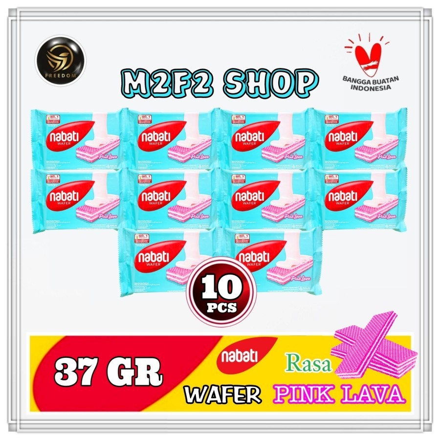 

Nabati Wafer Pink Lava Cream | Krim Pinklava Sachet - 37 gr (Kemasan 10 Pcs)