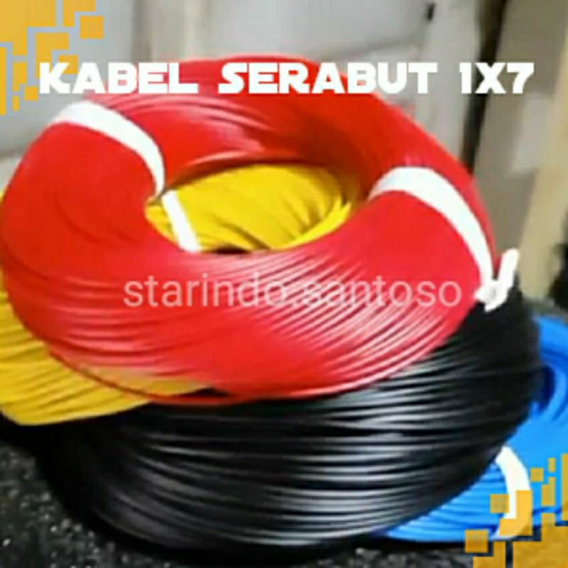 1meter kabel 1x7 serabut roll