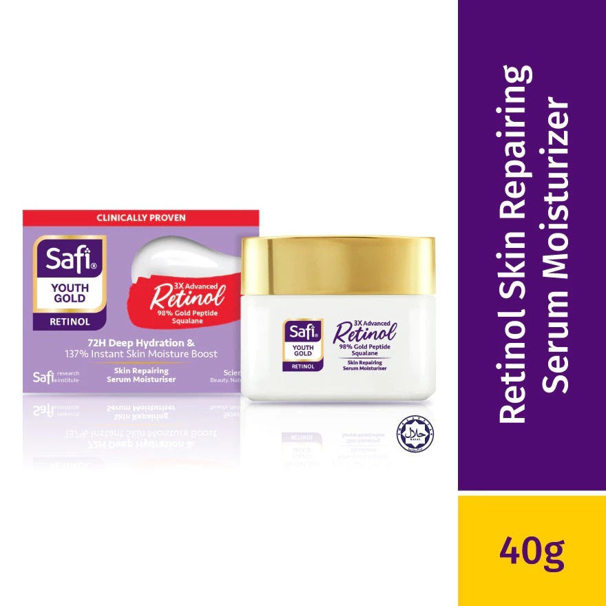 Safi Series Malay |  Safi Youth Gold Retinol | Moisturizer Pelembab Wajah Anti Aging Brightening