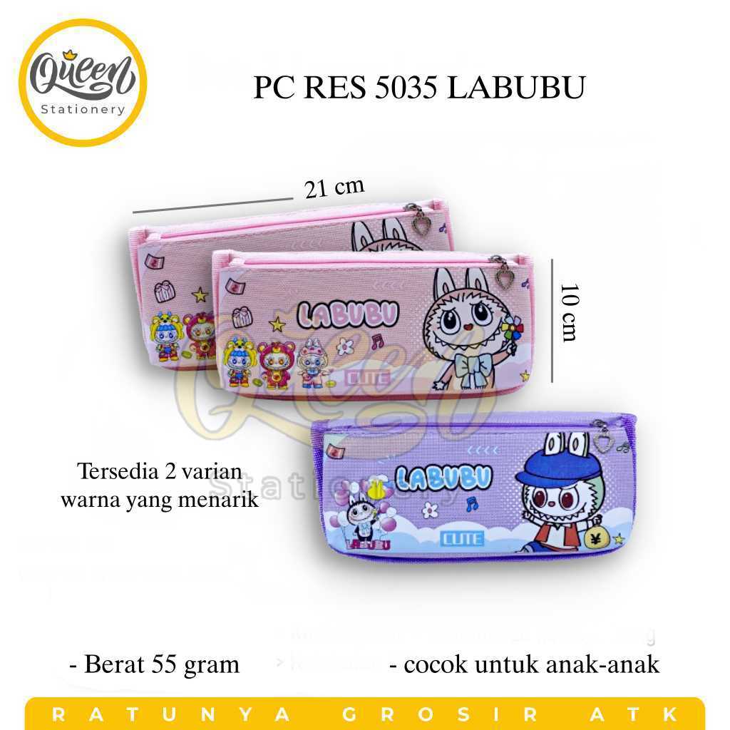 

1 PCS PENCIL CASE RESLETING 5035 LABUBU TEMPAT PENSIL / KOTAK PENSIL LABUBU / TEPAK