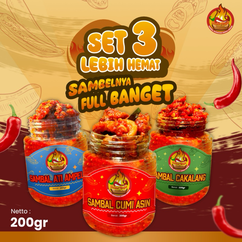 

sambalyayuk- set 3 favorit yayuk